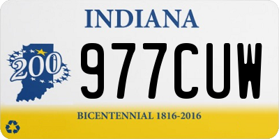 IN license plate 977CUW