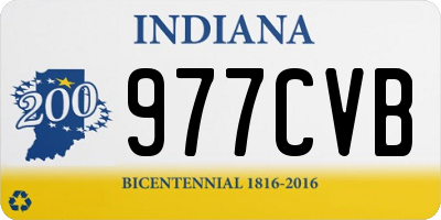 IN license plate 977CVB