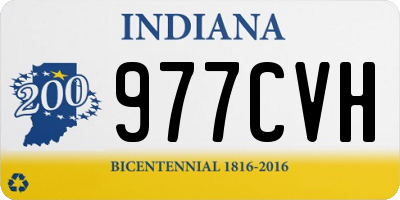 IN license plate 977CVH