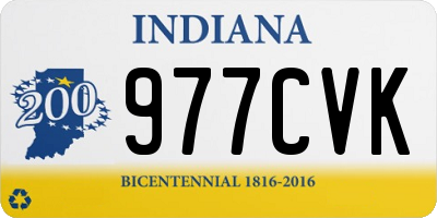 IN license plate 977CVK