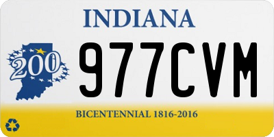 IN license plate 977CVM