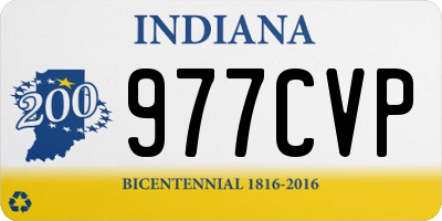 IN license plate 977CVP