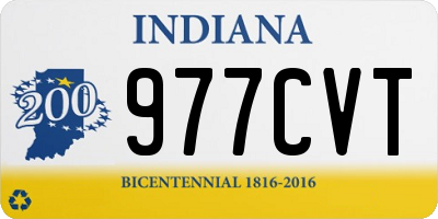 IN license plate 977CVT