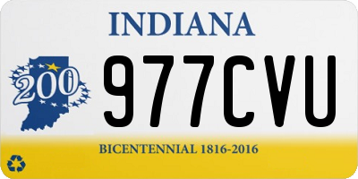 IN license plate 977CVU