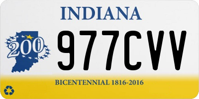 IN license plate 977CVV