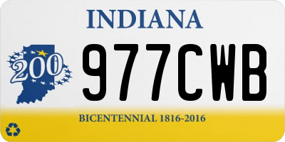 IN license plate 977CWB