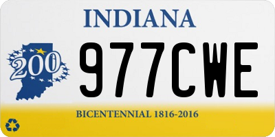 IN license plate 977CWE