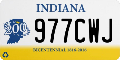 IN license plate 977CWJ