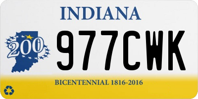IN license plate 977CWK