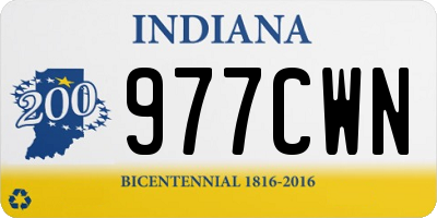 IN license plate 977CWN