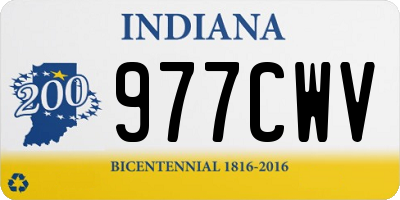 IN license plate 977CWV