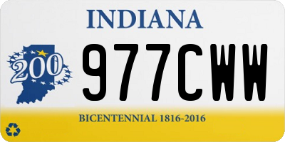 IN license plate 977CWW