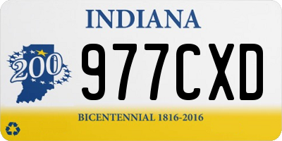 IN license plate 977CXD