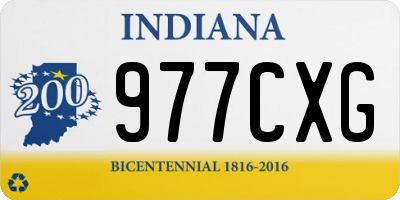 IN license plate 977CXG