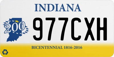IN license plate 977CXH