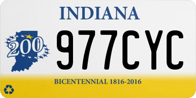 IN license plate 977CYC