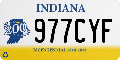 IN license plate 977CYF