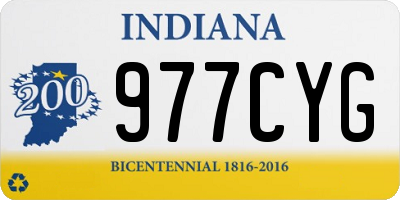 IN license plate 977CYG