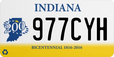 IN license plate 977CYH