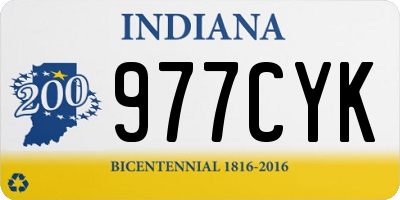 IN license plate 977CYK
