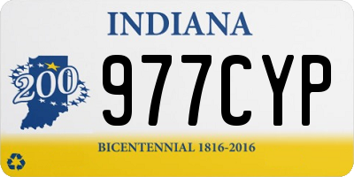 IN license plate 977CYP