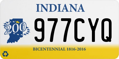 IN license plate 977CYQ