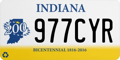 IN license plate 977CYR