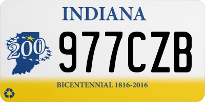 IN license plate 977CZB