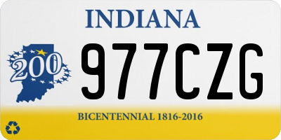 IN license plate 977CZG