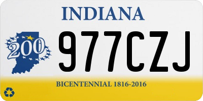 IN license plate 977CZJ