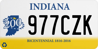 IN license plate 977CZK