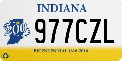 IN license plate 977CZL