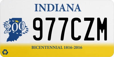 IN license plate 977CZM