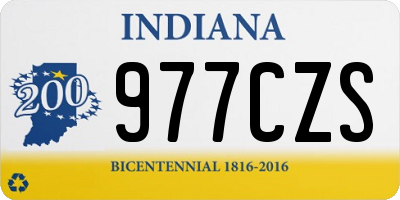 IN license plate 977CZS