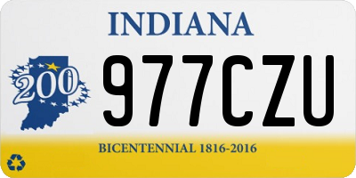 IN license plate 977CZU