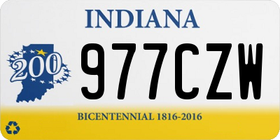 IN license plate 977CZW