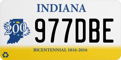 IN license plate 977DBE