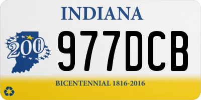 IN license plate 977DCB