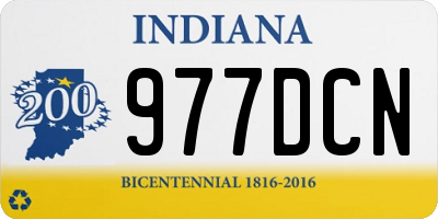 IN license plate 977DCN