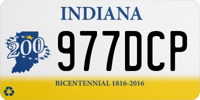 IN license plate 977DCP