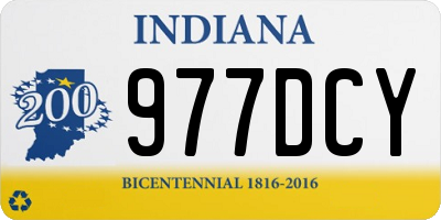IN license plate 977DCY