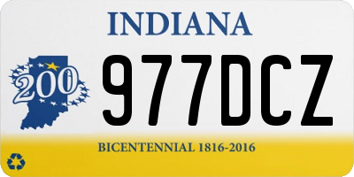 IN license plate 977DCZ