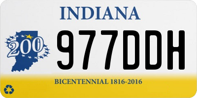 IN license plate 977DDH