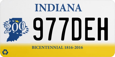 IN license plate 977DEH