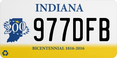 IN license plate 977DFB