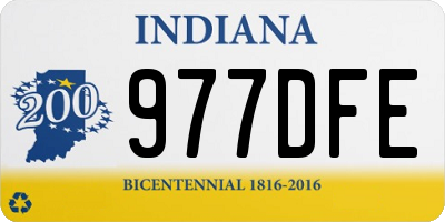 IN license plate 977DFE