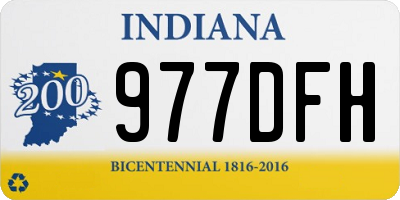 IN license plate 977DFH