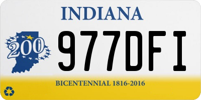 IN license plate 977DFI