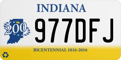 IN license plate 977DFJ