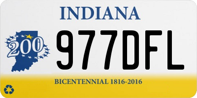 IN license plate 977DFL